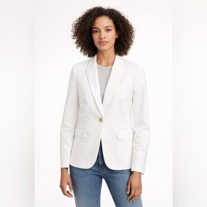 J Crew NWT Women’s White Single-Button Blazer - Classic Tailored Jacket